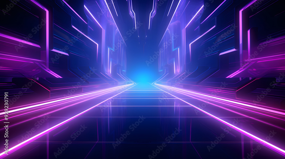 neon light vibe wallpaper background, cyber technology style