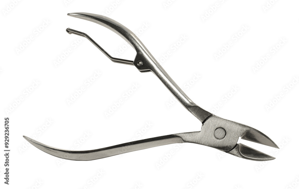 Steel cutting pliers tool isolated on white background. Metal tools concept Steel cutting pliers tool isolated on white background. Metal tools concept