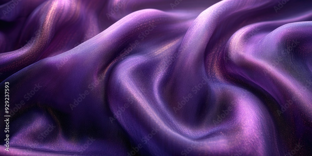 Fototapeta premium Abstract Purple Fabric with Shimmering Texture