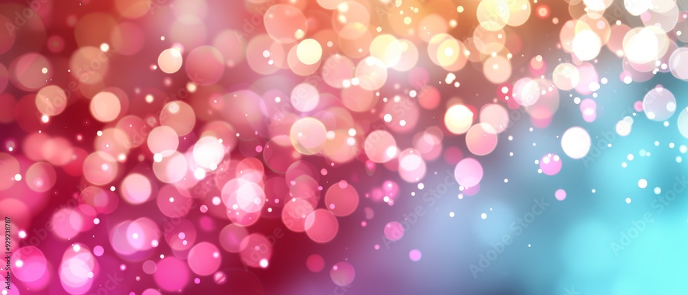 Indistinct background with pink, blue, and white circles on a blue and pink backdrop Indistinct background with pink, blue, and white circles on a blue and pink backdrop