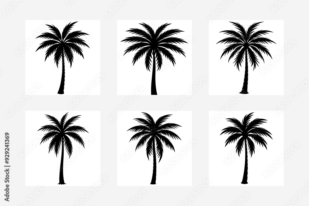 Palm Plant Vector Illustration Design - Printable Graphics Palm Plant Vector Illustration Design - Printable Graphics