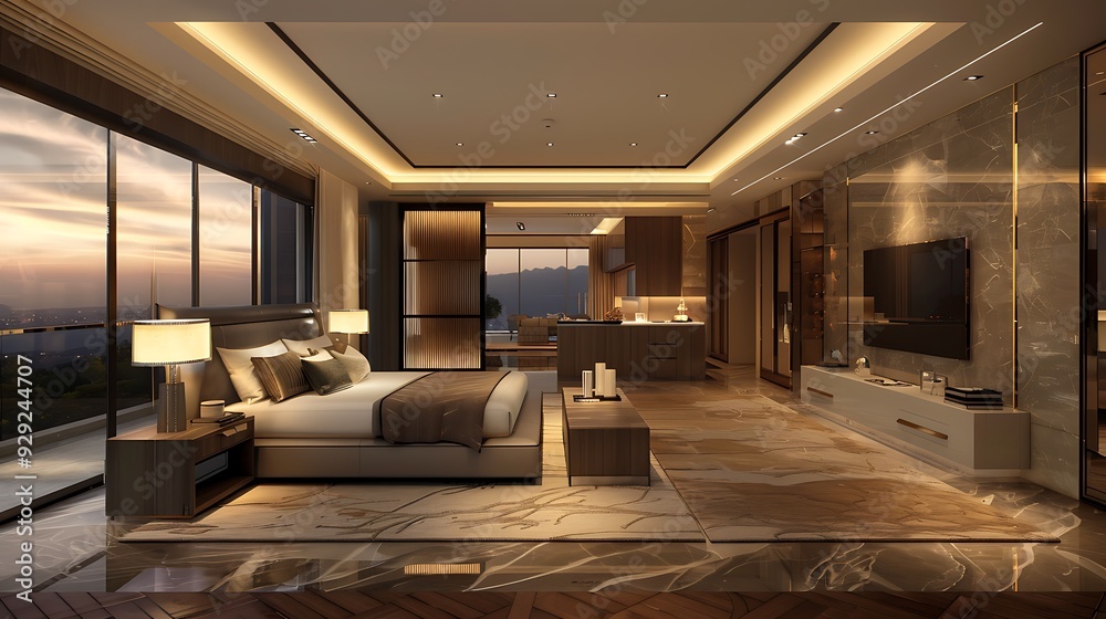 Empty modern luxury room interior design Empty modern luxury room interior design