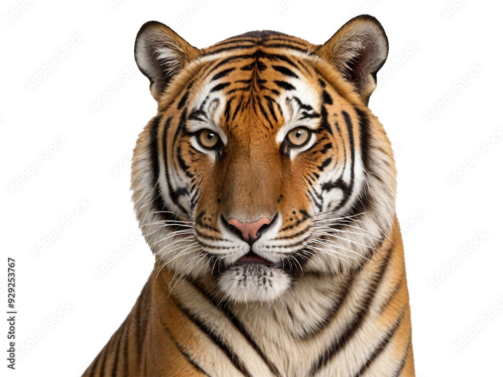 Obraz premium Tiger isolated on a Transparent Background