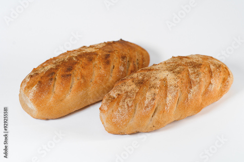 breads isolated on white background