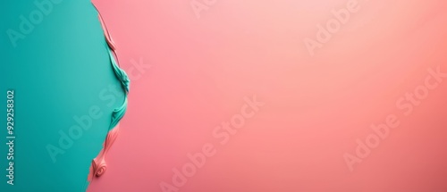 pink and teal