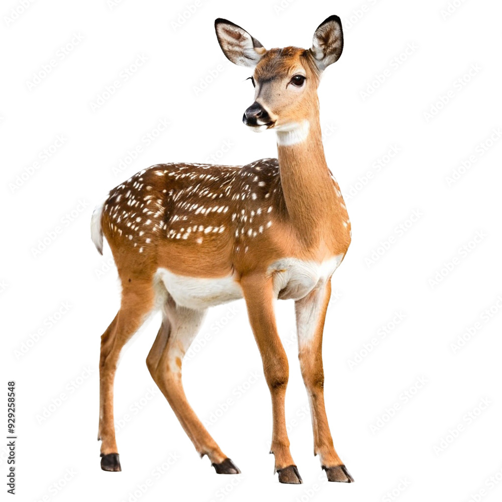 Deer isolated on a Transparent Background Deer isolated on a Transparent Background
