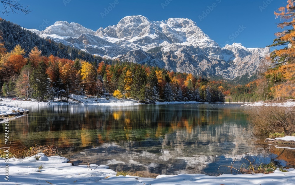 Nature landscape mountains and river lakes Nature landscape mountains and river lakes