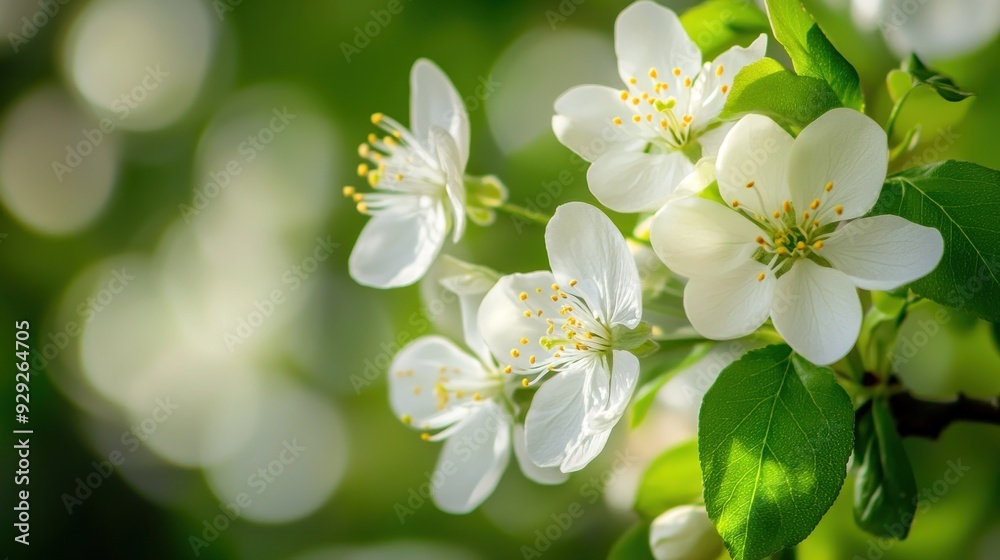 Fototapeta premium Delicate White Blossoms in Spring