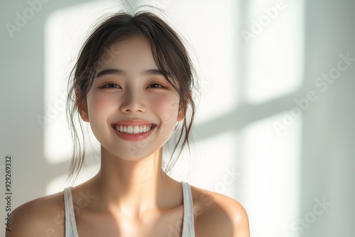 Beautiful young Asian woman smiling and happy created with Generative AI Free Download Beautiful young Asian woman smiling and happy created with Generative AI - GFXLoad