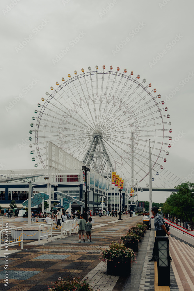 ferris wheel in the city ferris wheel in the city