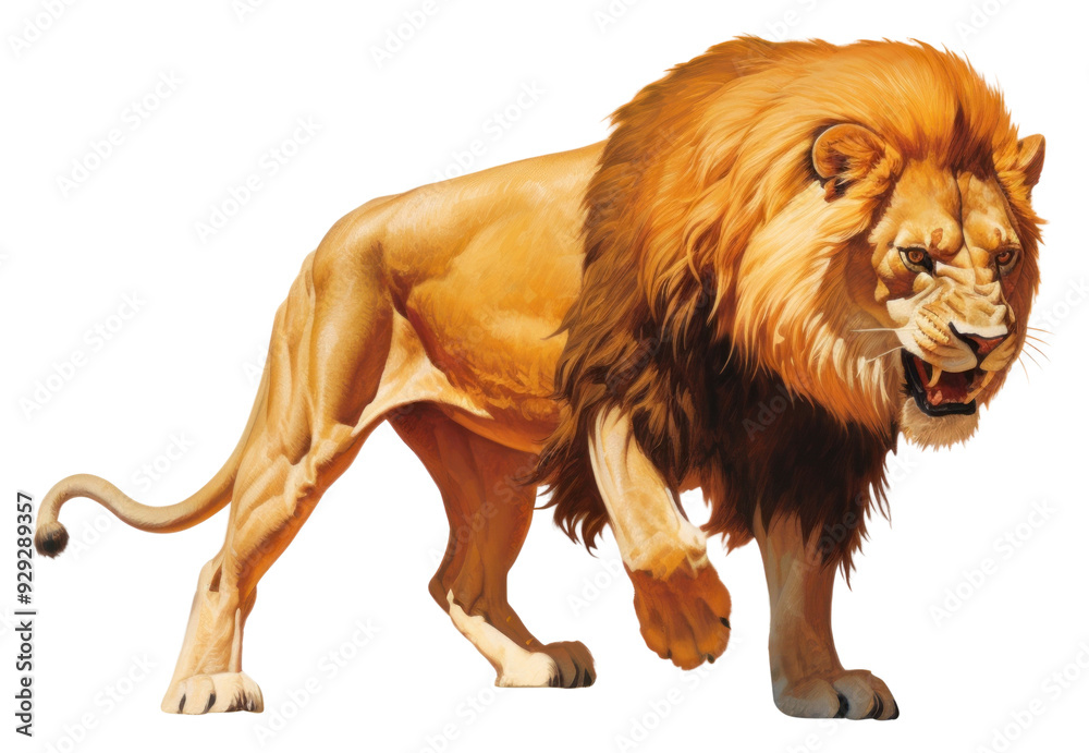 Obraz premium PNG Mammal animal lion carnivora.