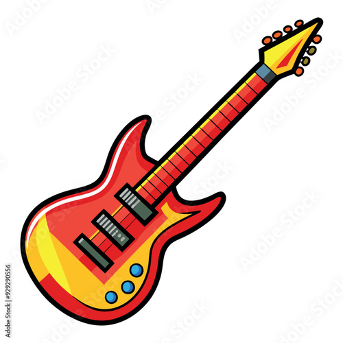 Electric Guitar Vector Illustration