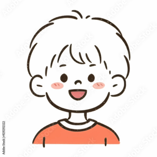 Ilustración vectorial minimalista simple y tierna de dibujos en contorno. Dibujo de niños pequeños con colores suaves sobre un fondo aislado blanco.
