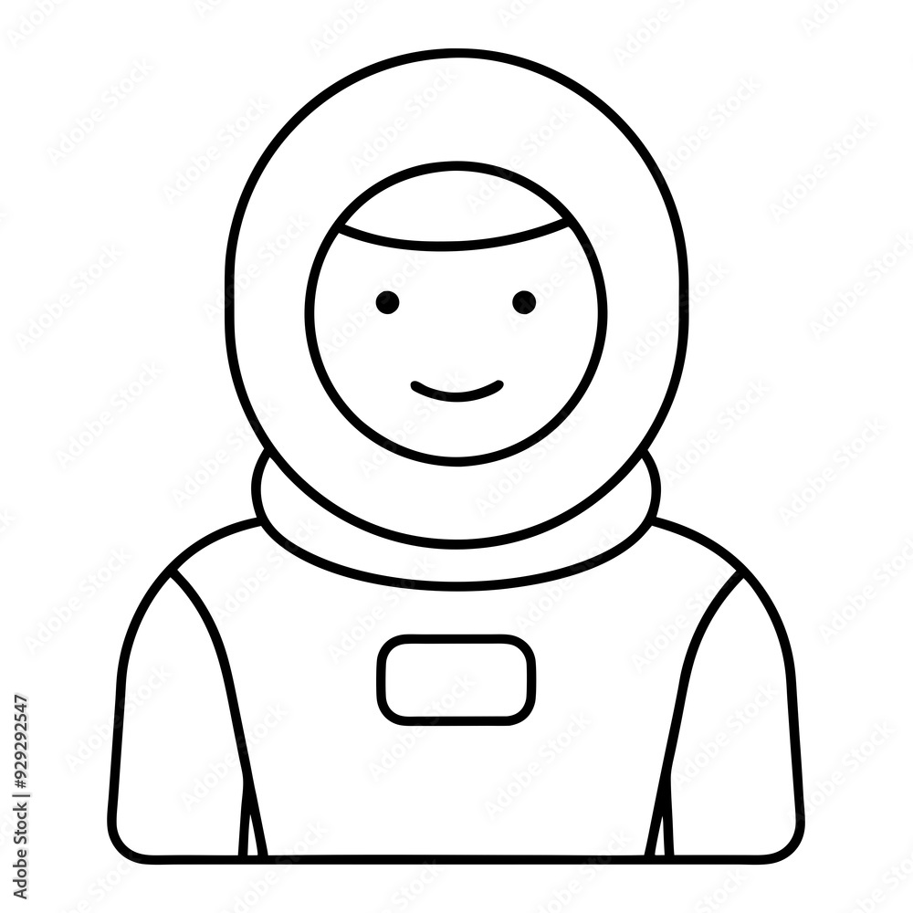Obraz premium Astronaut art vector illustration