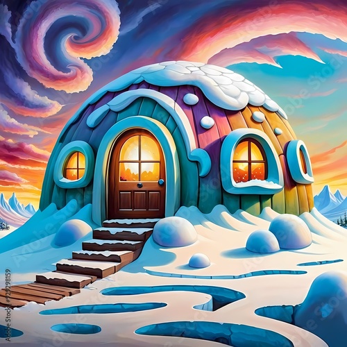 Whimsical Igloo Fantasy