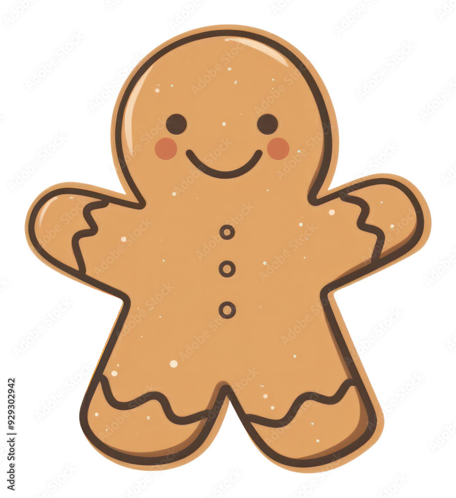Fototapeta premium PNG Ginger bread gingerbread cookie food.