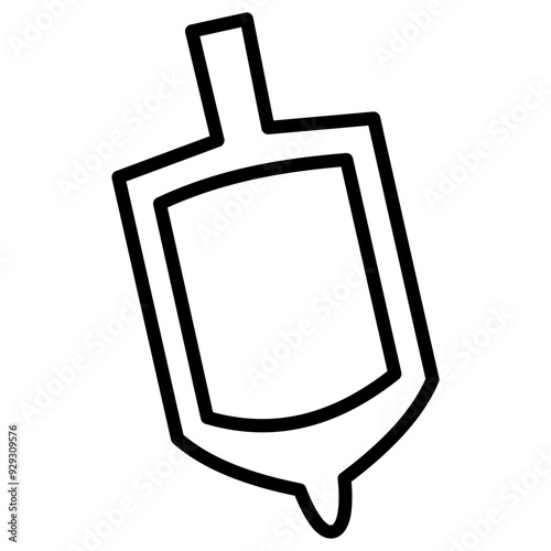 Dreidel outline