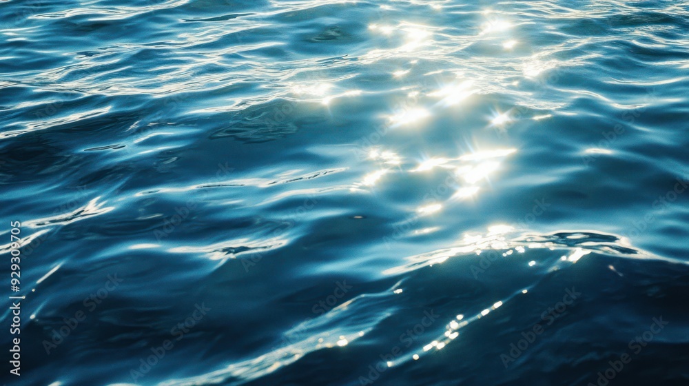 Sunlight reflecting on the tranquil blue water surface, creating a serene and captivating ambiance. Sunlight reflecting on the tranquil blue water surface, creating a serene and captivating ambiance.