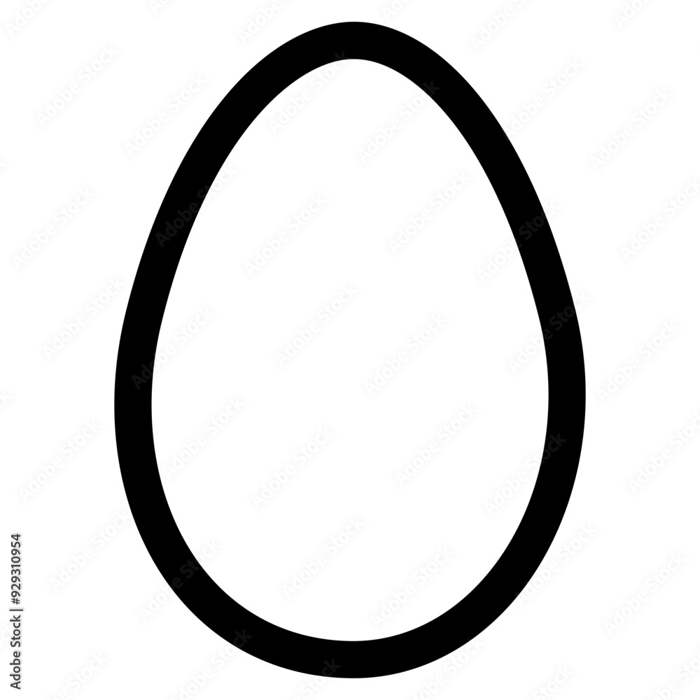 Egg Outline Egg Outline