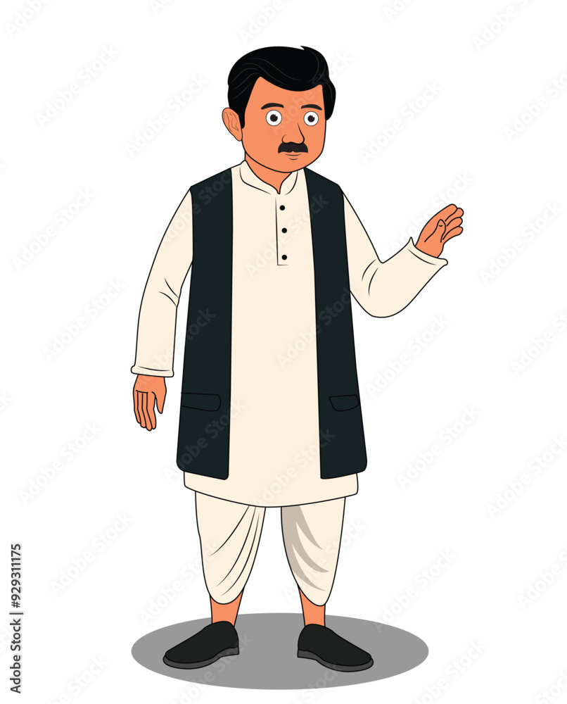 Indian village rich man cartoon character design Indian village rich man cartoon character design