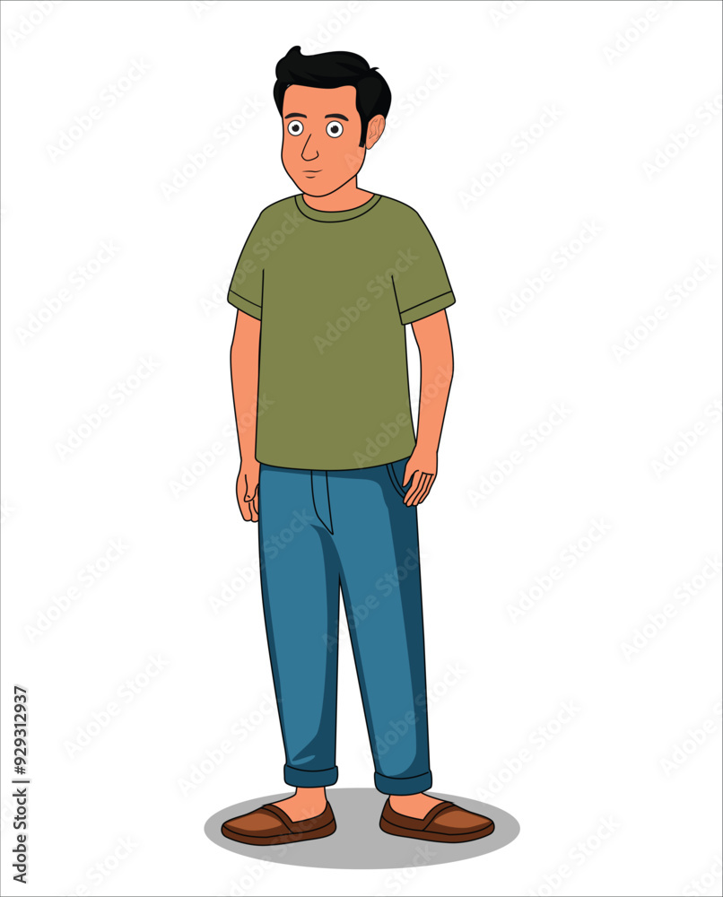 Indian village boy cartoon character design Indian village boy cartoon character design