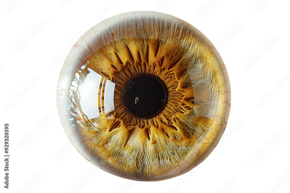 Close-up of brown contact lens isolated on a clear white background for realistic eye color. Close-up of brown contact lens isolated on a clear white background for realistic eye color.