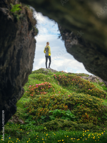 View through the cave to th...