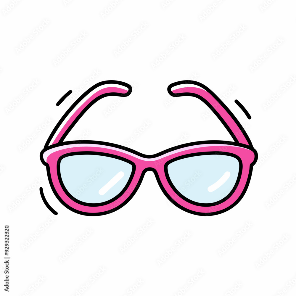 Pink sunglasses stock illustration Pink sunglasses stock illustration