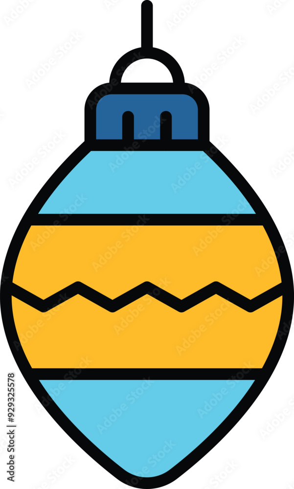 Obraz premium isolate christmas tree ball flat icon