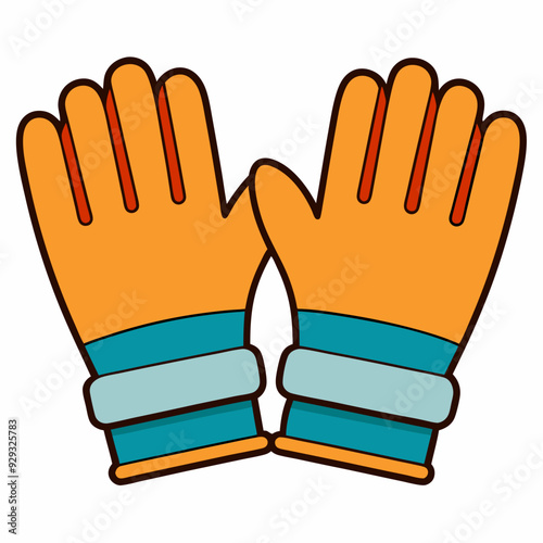 Guantes art vector