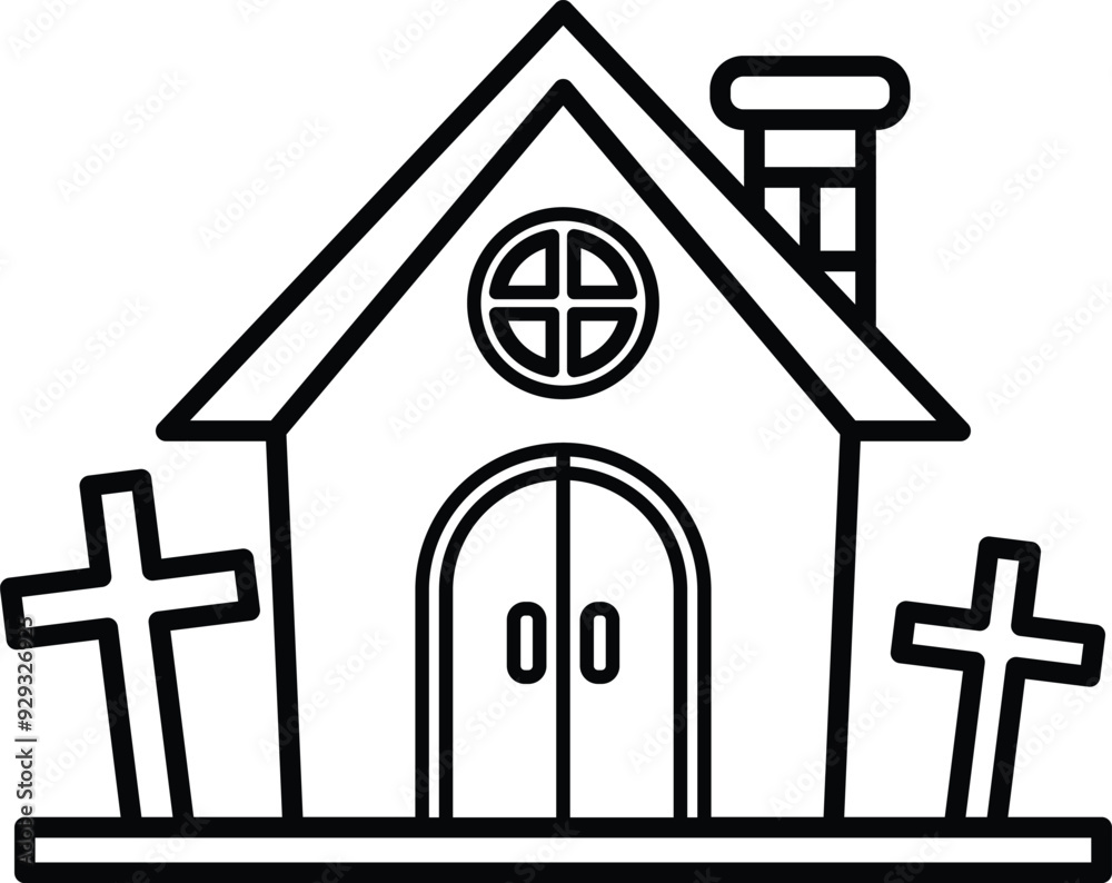 isolate black and white vampire castle flat icon isolate black and white vampire castle flat icon