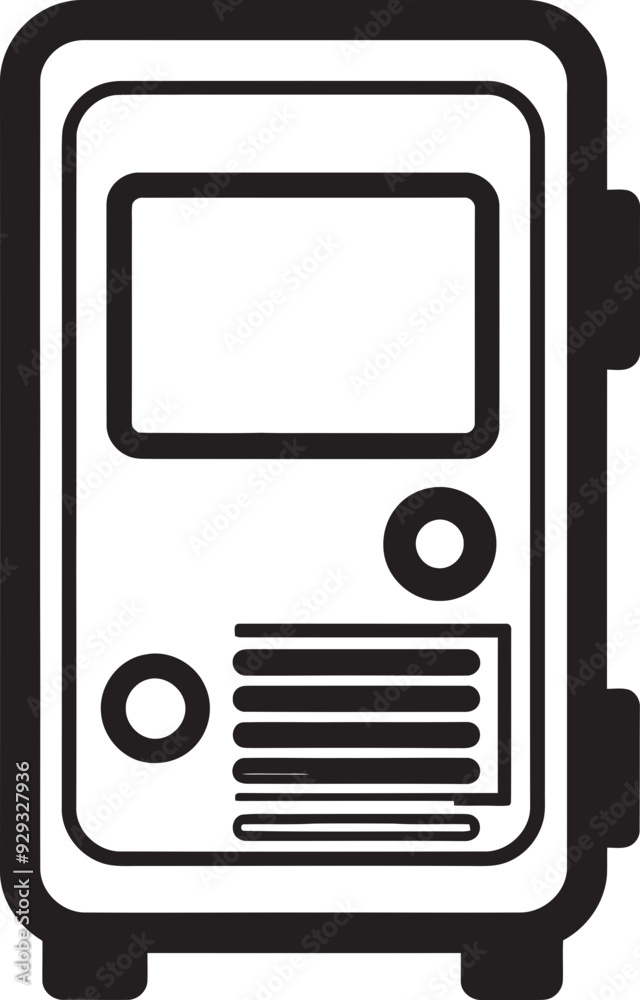 Classic Pager Icon in Vector Format Classic Pager Icon in Vector Format
