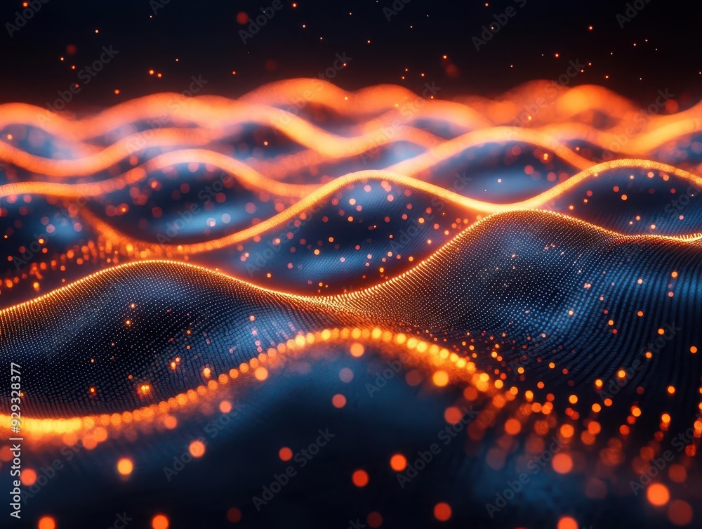 abstract digital landscape with flowing data streams geometric patterns and glowing nodes representing interconnected networks abstract digital landscape with flowing data streams geometric patterns and glowing nodes representing interconnected networks