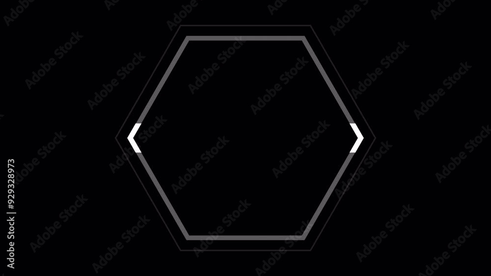 PNG Alpha hexagon HUD 2GFX Appear and disappear. For Logo Title. Technology infographic elements. Sci Fi 2D texture. User Interface data display. PNG Alpha hexagon HUD 2GFX Appear and disappear. For Logo Title. Technology infographic elements. Sci Fi 2D texture. User Interface data display.