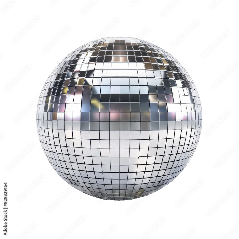 © PNG - Silver disco mirror ball isolated white background