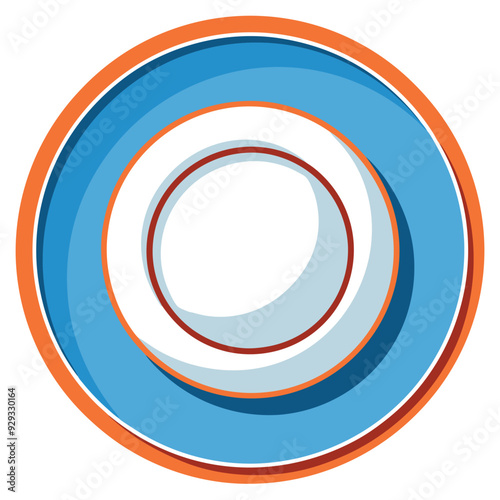 Elegant Plate Vector Illustration
