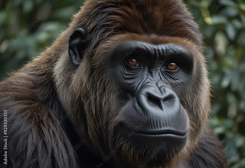 Fototapeta premium Portrait of a Majestic Gorilla