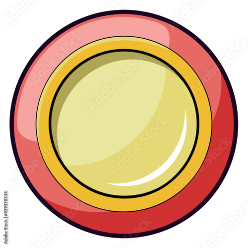 Elegant Plate Vector Illustration
