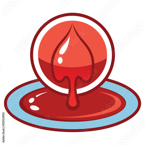Pool of Blood Vector Illustration