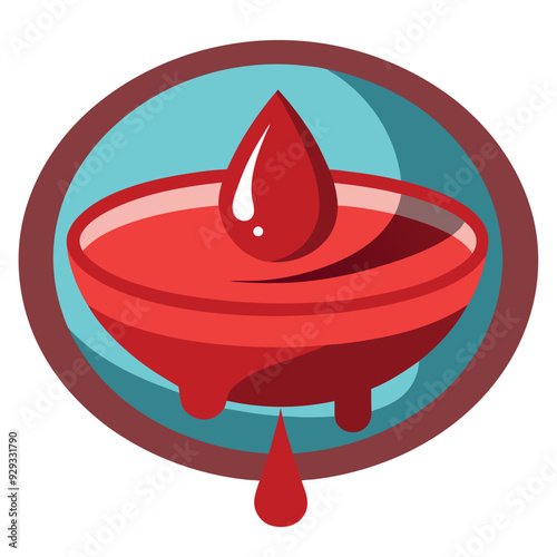 Pool of Blood Vector Illustration