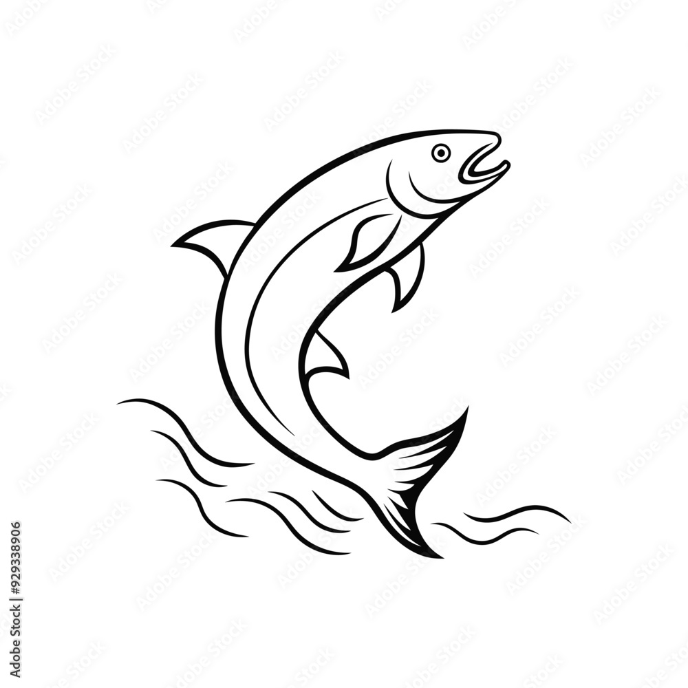 Fish Line art vector Illustration Fish Line art vector Illustration