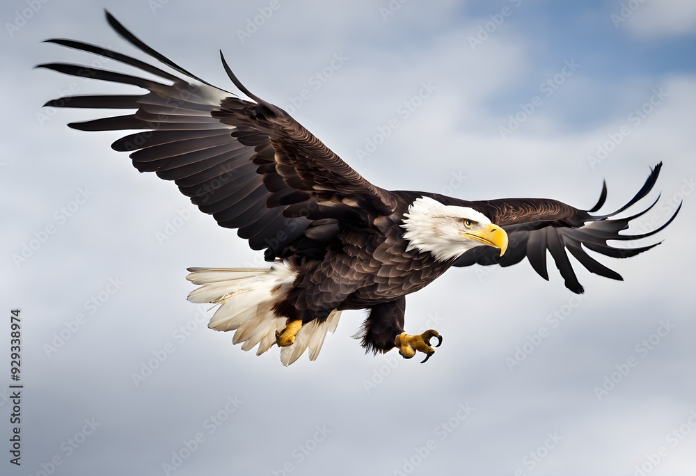 American bald eagle in flight American bald eagle in flight