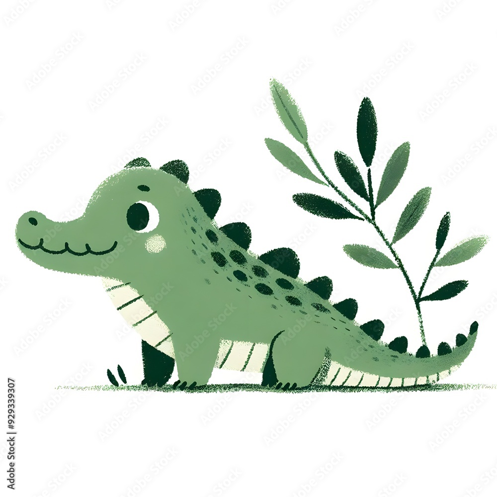Fototapeta premium crocodile cartoon