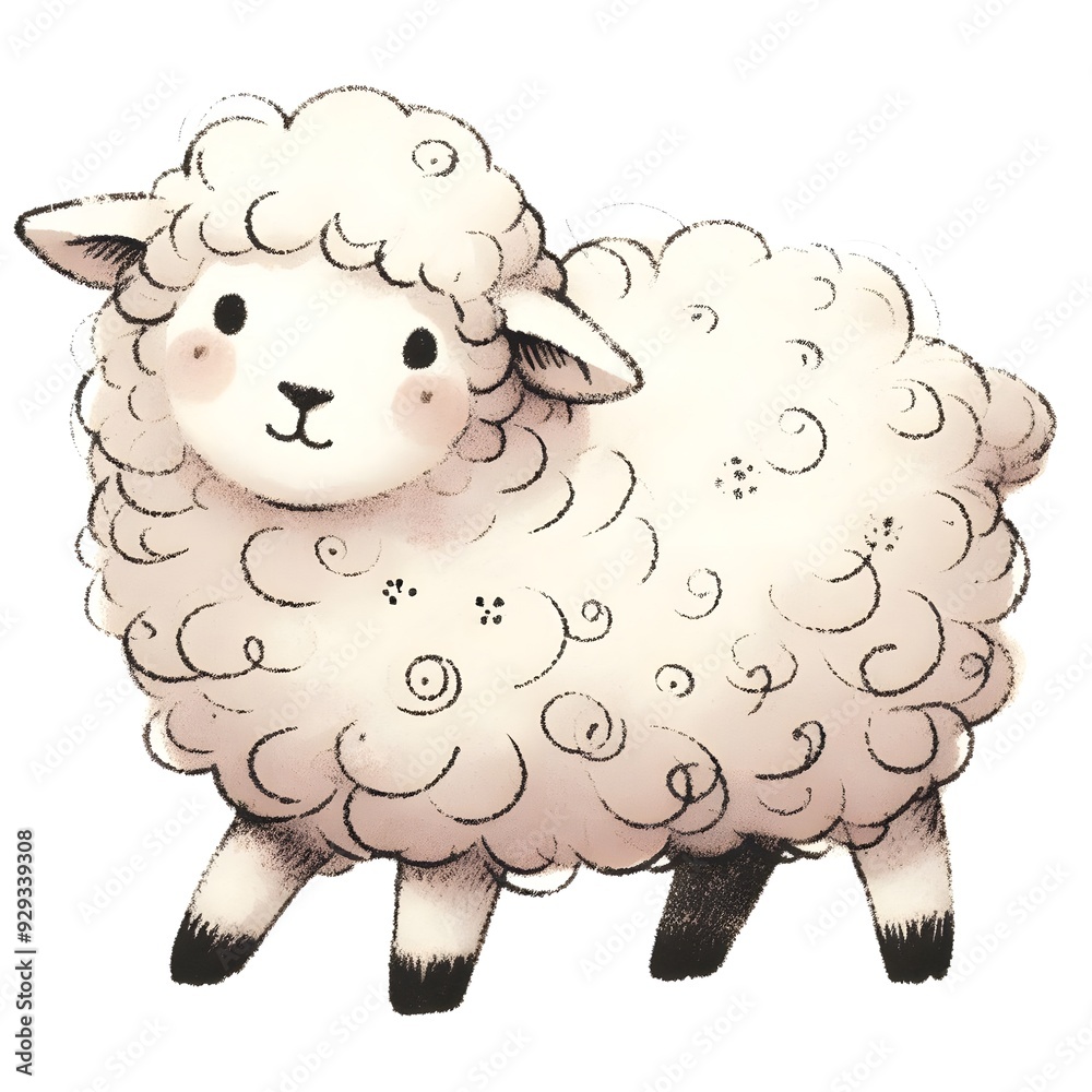Obraz premium sheep cartoon