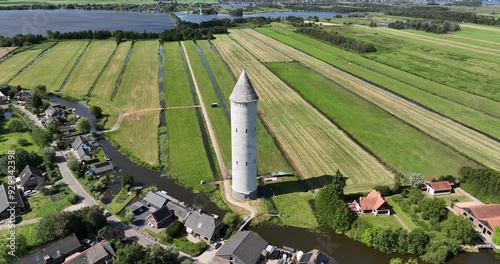 The water tower in De Meije, Nieuwkoop, The Netherlands. photo