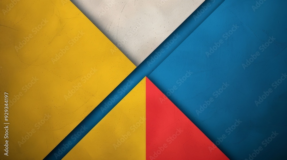 Abstract Background Of Four Colored Triangles Abstract Background Of Four Colored Triangles