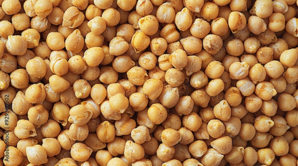 Close Up Of Seasoned Chickpeas Close Up Of Seasoned Chickpeas