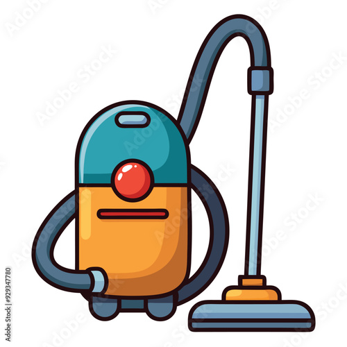 Sleek Vacuum Cleaner Vector Illustration