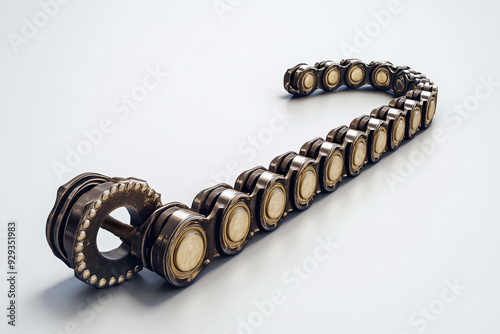 Drive Chain isolated on white background photo