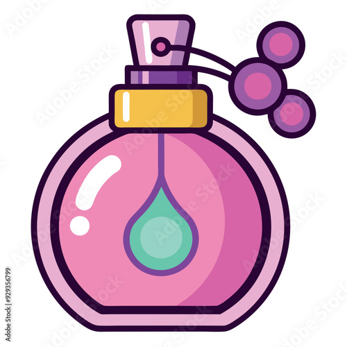 Perfume Bottle Vector Design Illustration